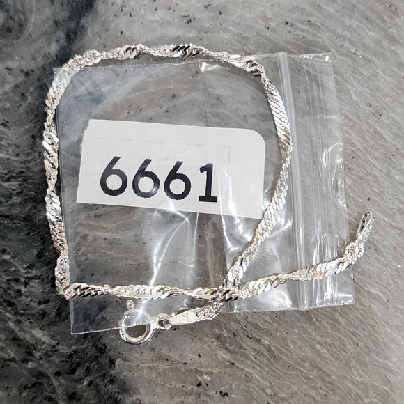 8" 925 Italy Sterling Bracelet - Picture 5 of 16